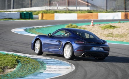 2020 Porsche 718 Cayman GTS 4.0 (Color: Gentian Blue Metallic) Rear Three-Quarter Wallpapers 450x275 (160)