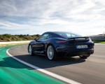 2020 Porsche 718 Cayman GTS 4.0 (Color: Gentian Blue Metallic) Rear Three-Quarter Wallpapers 150x120
