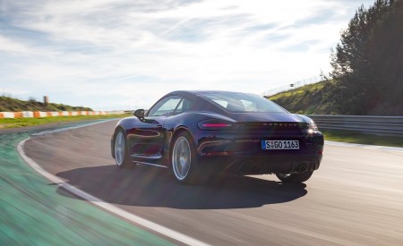 2020 Porsche 718 Cayman GTS 4.0 (Color: Gentian Blue Metallic) Rear Three-Quarter Wallpapers 450x275 (153)