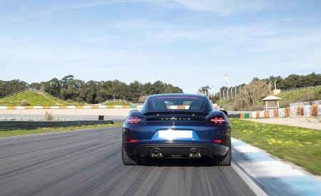 2020 Porsche 718 Cayman GTS 4.0 (Color: Gentian Blue Metallic) Rear Wallpapers 450x275 (154)