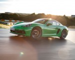 2020 Porsche 718 Cayman GTS 4.0 (Color: Phyton Green) Front Three-Quarter Wallpapers 150x120