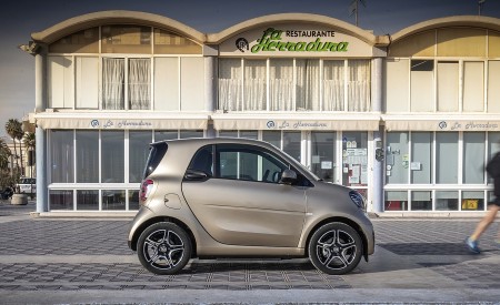 2020 Smart EQ ForTwo Coupe Pulse Line (Color: Gold Beige) Side Wallpapers 450x275 (76)