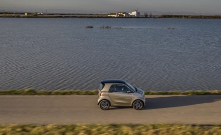 2020 Smart EQ ForTwo Coupe Pulse Line (Color: Gold Beige) Side Wallpapers 450x275 (65)