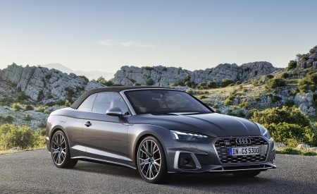 2021 Audi S5 Cabriolet (Color: Daytona Gray) Front Three-Quarter Wallpapers 450x275 (7)