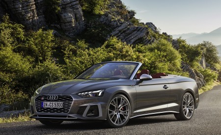 2021 Audi S5 Cabriolet (Color: Daytona Gray) Front Three-Quarter Wallpapers 450x275 (8)