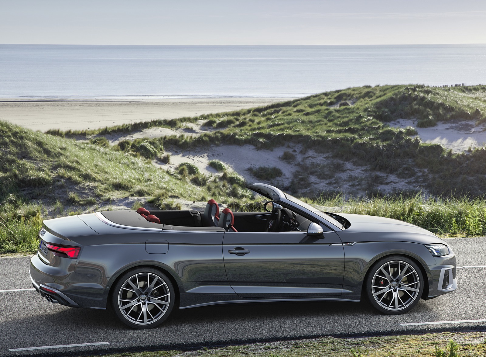 2021 Audi S5 Cabriolet (Color: Daytona Gray) Side Wallpapers (12)