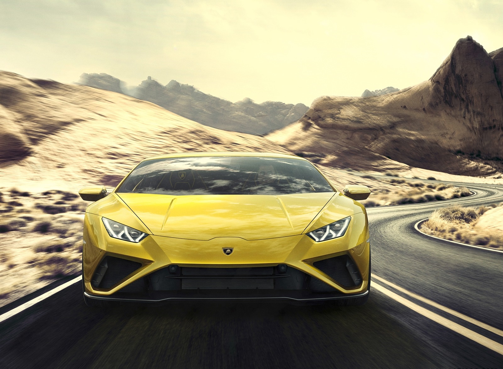 2021 Lamborghini Huracán EVO RWD Front Wallpapers (2)