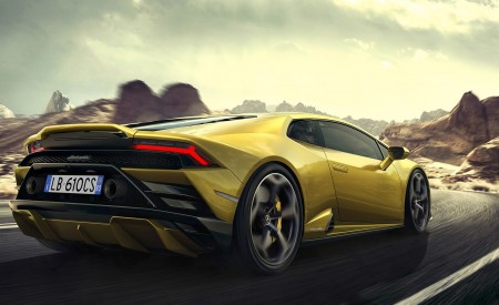 2021 Lamborghini Huracán EVO RWD Rear Three-Quarter Wallpapers 450x275 (6)