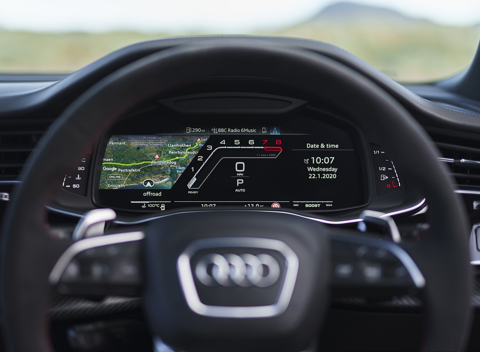 2020 Audi RS Q8 (UK-Spec) Digital Instrument Cluster Wallpapers #83 of 90