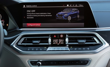 2020 BMW X5 M Competition (Color: Tanzanit Blue Metallic; US-Spec) Central Console Wallpapers 450x275 (100)