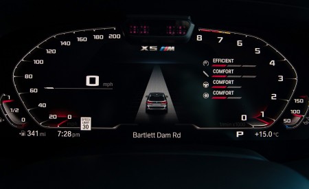 2020 BMW X5 M Competition (Color: Tanzanit Blue Metallic; US-Spec) Digital Instrument Cluster Wallpapers 450x275 (88)