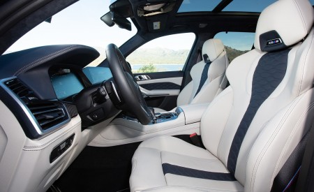 2020 BMW X5 M Competition (Color: Tanzanit Blue Metallic; US-Spec) Interior Front Seats Wallpapers 450x275 (110)