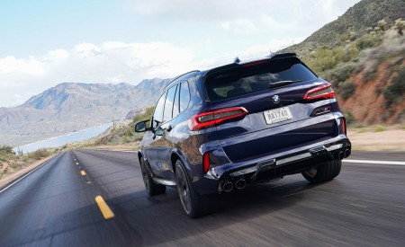 2020 BMW X5 M Competition (Color: Tanzanit Blue Metallic; US-Spec) Rear Wallpapers 450x275 (41)