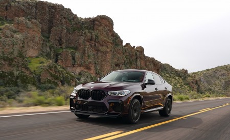 2020 BMW X6 M Competition (Color: Ametrine Metallic; US-Spec) Front Three-Quarter Wallpapers 450x275 (10)