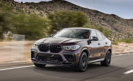2020 BMW X6 M Competition (Color: Ametrine Metallic; US-Spec) Front Three-Quarter Wallpapers 450x275 (3)