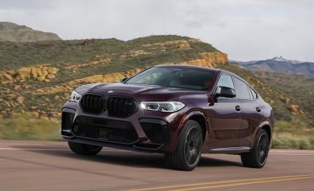 2020 BMW X6 M Competition (Color: Ametrine Metallic; US-Spec) Front Three-Quarter Wallpapers 450x275 (11)