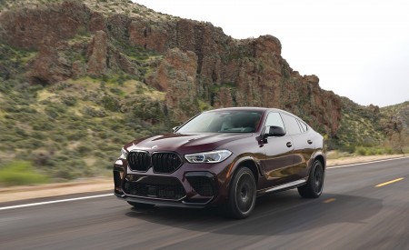 2020 BMW X6 M Competition (Color: Ametrine Metallic; US-Spec) Front Three-Quarter Wallpapers 450x275 (4)