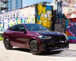 2020 BMW X6 M Competition (Color: Ametrine Metallic; US-Spec) Front Three-Quarter Wallpapers 150x120