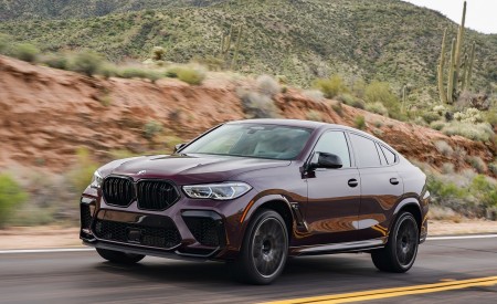 2020 BMW X6 M Competition (Color: Ametrine Metallic; US-Spec) Front Three-Quarter Wallpapers 450x275 (12)