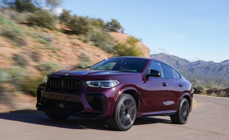 2020 BMW X6 M Competition (Color: Ametrine Metallic; US-Spec) Front Three-Quarter Wallpapers 450x275 (5)