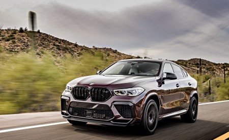 2020 BMW X6 M Competition (Color: Ametrine Metallic; US-Spec) Front Three-Quarter Wallpapers 450x275 (42)