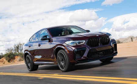 2020 BMW X6 M Competition (Color: Ametrine Metallic; US-Spec) Front Three-Quarter Wallpapers 450x275 (30)