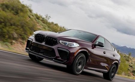 2020 BMW X6 M Competition (Color: Ametrine Metallic; US-Spec) Front Three-Quarter Wallpapers 450x275 (24)
