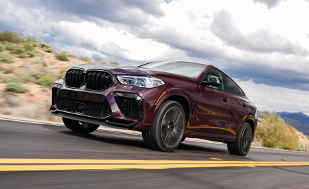 2020 BMW X6 M Competition (Color: Ametrine Metallic; US-Spec) Front Three-Quarter Wallpapers 450x275 (25)