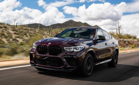 2020 BMW X6 M Competition (Color: Ametrine Metallic; US-Spec) Front Three-Quarter Wallpapers 450x275 (17)