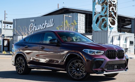 2020 BMW X6 M Competition (Color: Ametrine Metallic; US-Spec) Front Three-Quarter Wallpapers 450x275 (84)