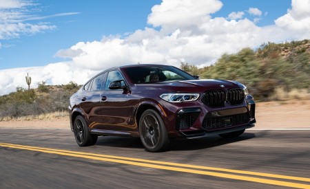 2020 BMW X6 M Competition (Color: Ametrine Metallic; US-Spec) Front Three-Quarter Wallpapers 450x275 (31)
