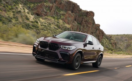 2020 BMW X6 M Competition (Color: Ametrine Metallic; US-Spec) Front Three-Quarter Wallpapers 450x275 (26)
