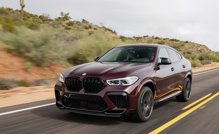 2020 BMW X6 M Competition (Color: Ametrine Metallic; US-Spec) Front Three-Quarter Wallpapers 450x275 (19)