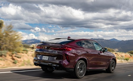2020 BMW X6 M Competition (Color: Ametrine Metallic; US-Spec) Rear Three-Quarter Wallpapers 450x275 (64)
