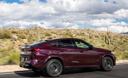 2020 BMW X6 M Competition (Color: Ametrine Metallic; US-Spec) Rear Three-Quarter Wallpapers 450x275 (65)