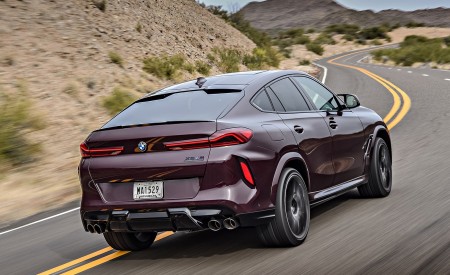 2020 BMW X6 M Competition (Color: Ametrine Metallic; US-Spec) Rear Three-Quarter Wallpapers 450x275 (58)