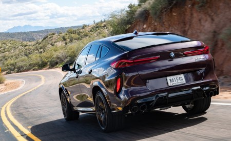 2020 BMW X6 M Competition (Color: Ametrine Metallic; US-Spec) Rear Three-Quarter Wallpapers 450x275 (34)