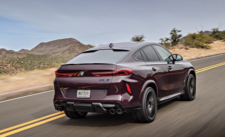 2020 BMW X6 M Competition (Color: Ametrine Metallic; US-Spec) Rear Three-Quarter Wallpapers 450x275 (57)
