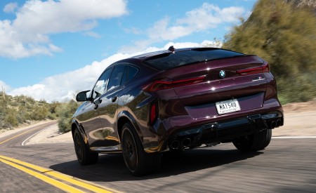 2020 BMW X6 M Competition (Color: Ametrine Metallic; US-Spec) Rear Three-Quarter Wallpapers 450x275 (35)