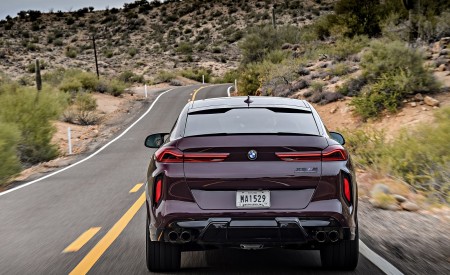 2020 BMW X6 M Competition (Color: Ametrine Metallic; US-Spec) Rear Wallpapers 450x275 (53)