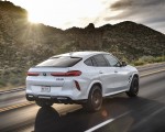 2020 BMW X6 M Competition (Color: Mineral White Metallic; US-Spec) Rear Three-Quarter Wallpapers 150x120