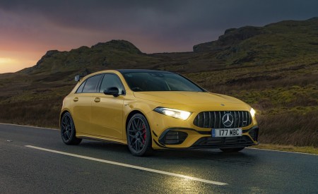 2020 Mercedes-AMG A 45 S (UK-Spec) Front Three-Quarter Wallpapers 450x275 (41)