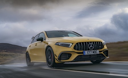 2020 Mercedes-AMG A 45 S (UK-Spec) Front Three-Quarter Wallpapers 450x275 (7)