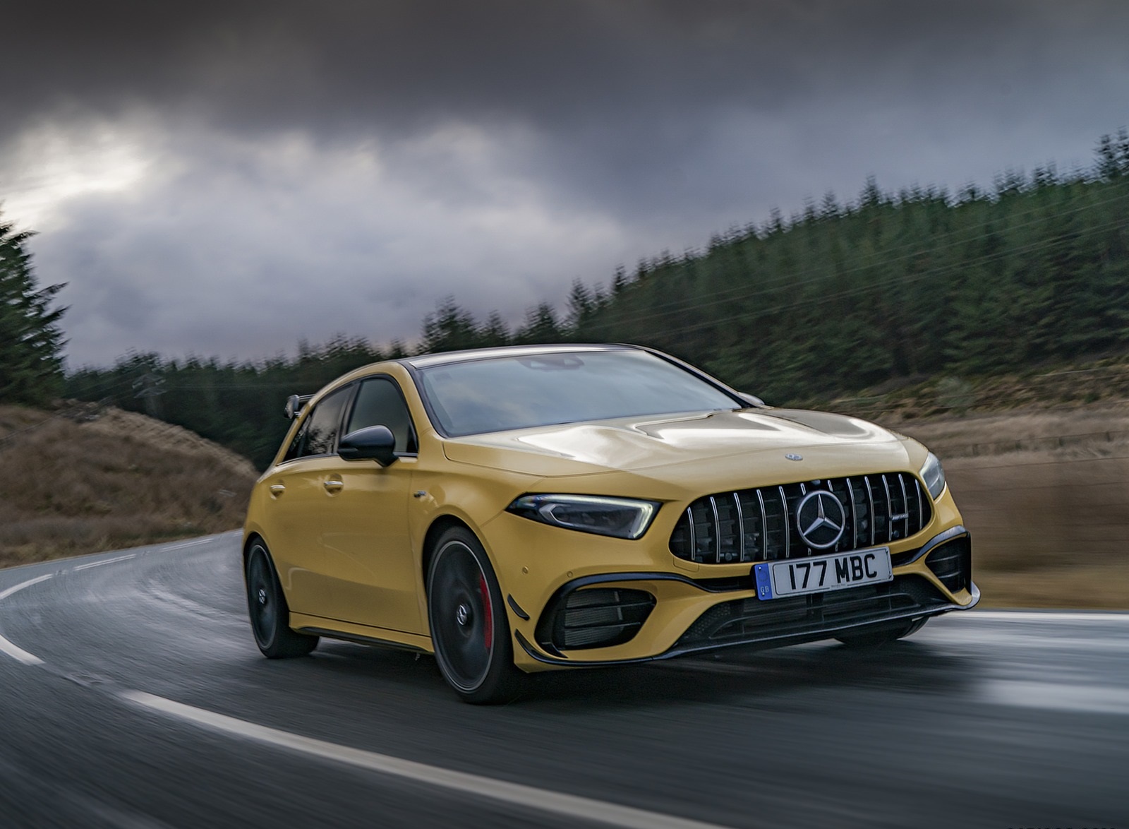 2020 Mercedes-AMG A 45 S (UK-Spec) Front Three-Quarter Wallpapers (8)