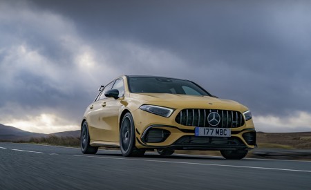 2020 Mercedes-AMG A 45 S (UK-Spec) Front Three-Quarter Wallpapers 450x275 (9)