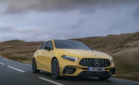 2020 Mercedes-AMG A 45 S (UK-Spec) Front Three-Quarter Wallpapers 450x275 (12)
