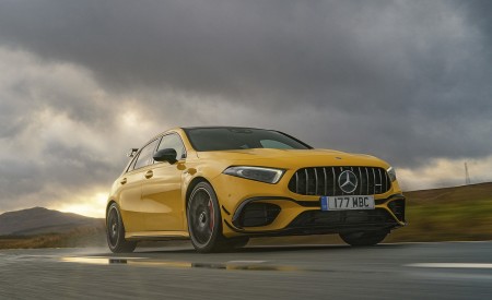 2020 Mercedes-AMG A 45 S (UK-Spec) Front Three-Quarter Wallpapers 450x275 (14)