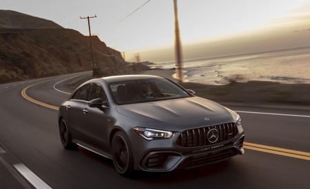 2020 Mercedes-AMG CLA 45 (US-Spec) Front Three-Quarter Wallpapers 450x275 (3)
