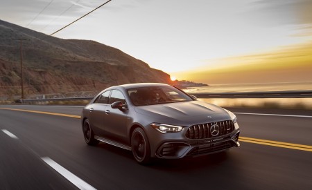 2020 Mercedes-AMG CLA 45 (US-Spec) Front Three-Quarter Wallpapers 450x275 (4)