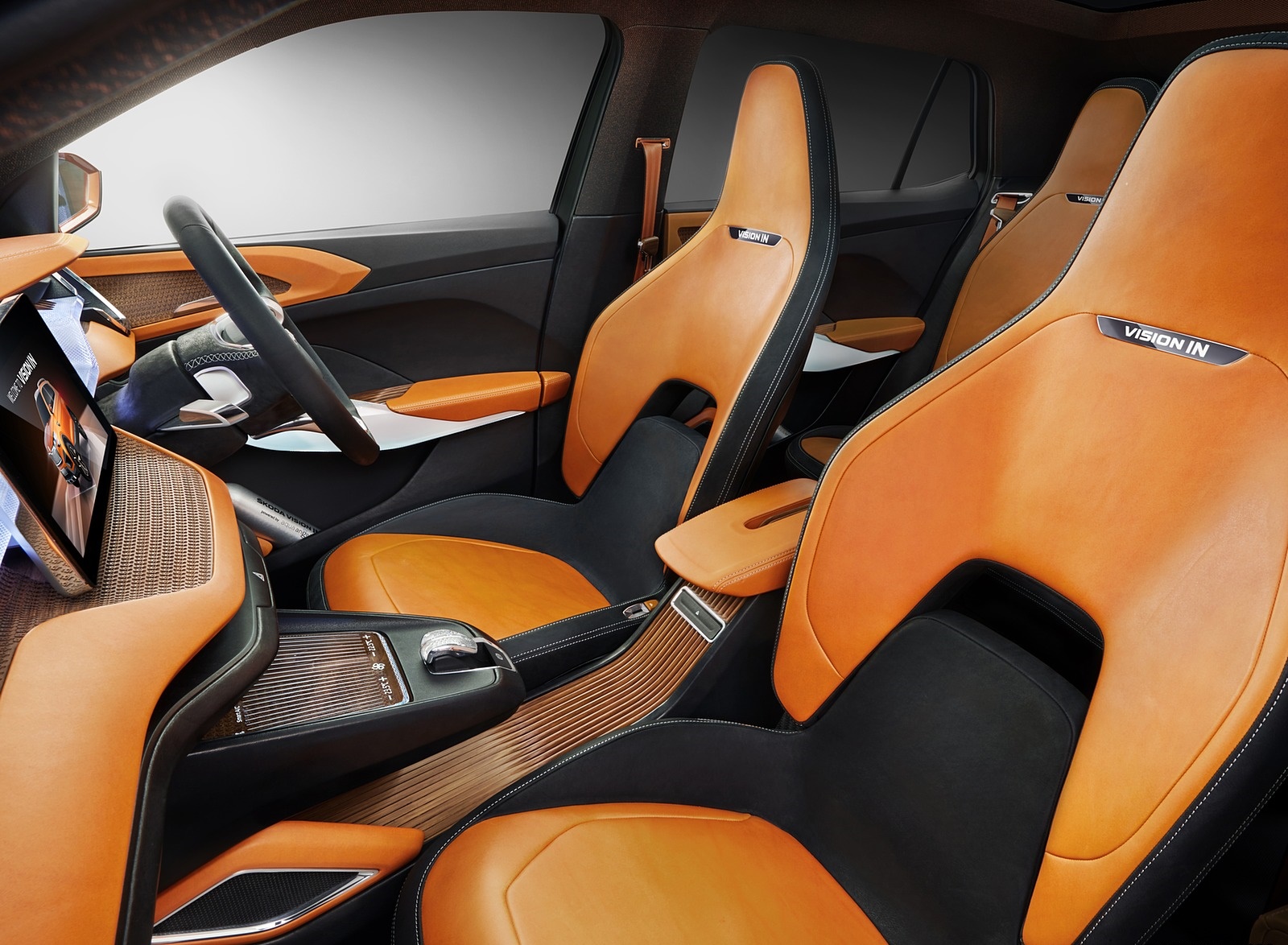 2020 Škoda Vision IN Interior Front Seats Wallpapers (11)